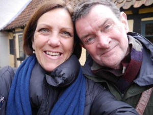 selfie outside HCA house