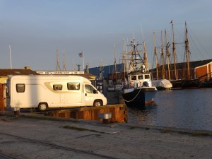 Habourside pitch at night