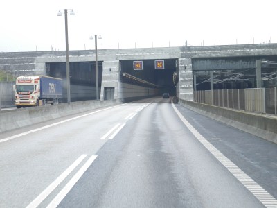 Denmark and into the tunnel