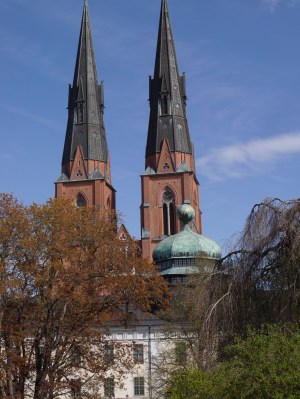 Chuch twin towers and dome of Gustavianum