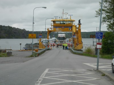 First Swedish ferry, as a car :)