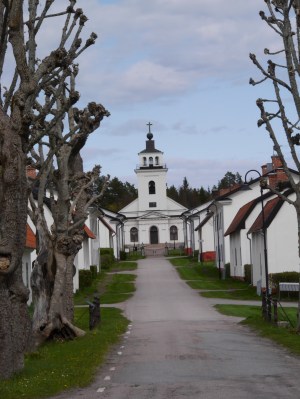 Fourmarks: model village with church.  All built late 1700s