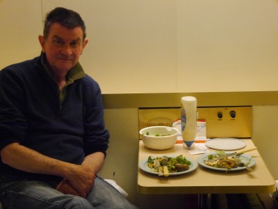 Picnic in the cabin - knives got through the boarding scan!