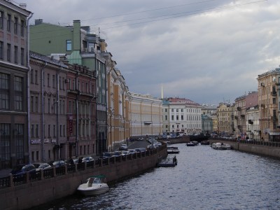 Views down side waterways and roads 