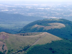The volcano craters
