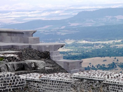 The temple ruin at the top