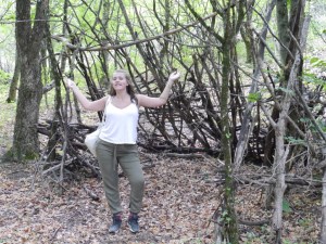 Maddy and I used to make such twig houses when she was little