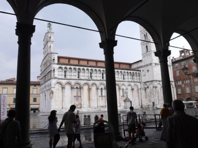 San Michelle church - we sheltered from the downpour
