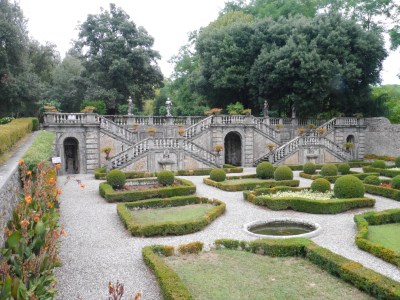 The remaining flowers garden as the rest were replaced by and English style parkland