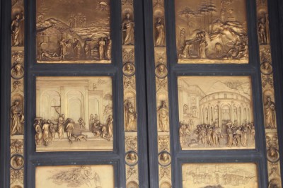 Basilica's doors that Michelangelo dubbed the Gates of Paradise 