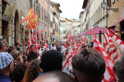 Being the Feast Day, there was a Medieval precession ... we just caught it.
