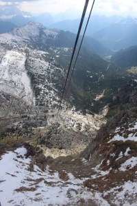 Can you actually see the car park down there?  