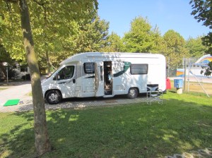 Our expensive stop ... still managed to get a load of laundry done!