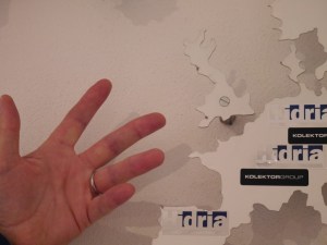 A map of an Idrijan company's businesses .... James' questioning hand .... where has Ireland gone?