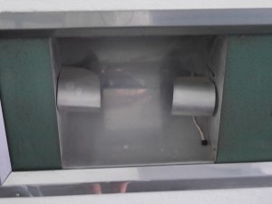 Cutting edge technology - as miners spent so long under ground they were vitamin D deficient and were 'radiated' with these lamps ... as if the mercury poisoning was not enough!