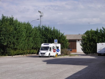 Our pitch next to the Mesola Football stadium