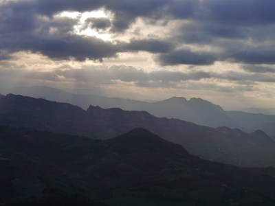 View from the top as the sun went down.