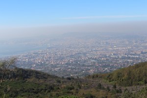 Great view of Naples -huge - although misty.