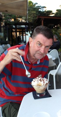 Sylvie: This one's for you. Tiramsu WITH coffee and chocolate ice cream and cream .....