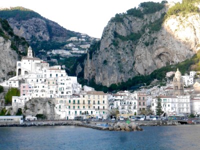 Arriving at Amalfi