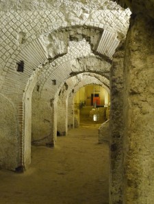 This is the San Lorenzo underground market street, with butcher, baker, candlestick maker and .... a tax office!