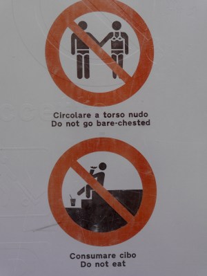 Rules as you enter Taormina .... Really?!?